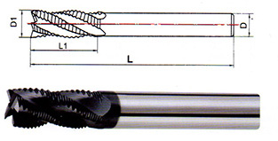 整體硬質(zhì)合金三、四刃波刃銑刀